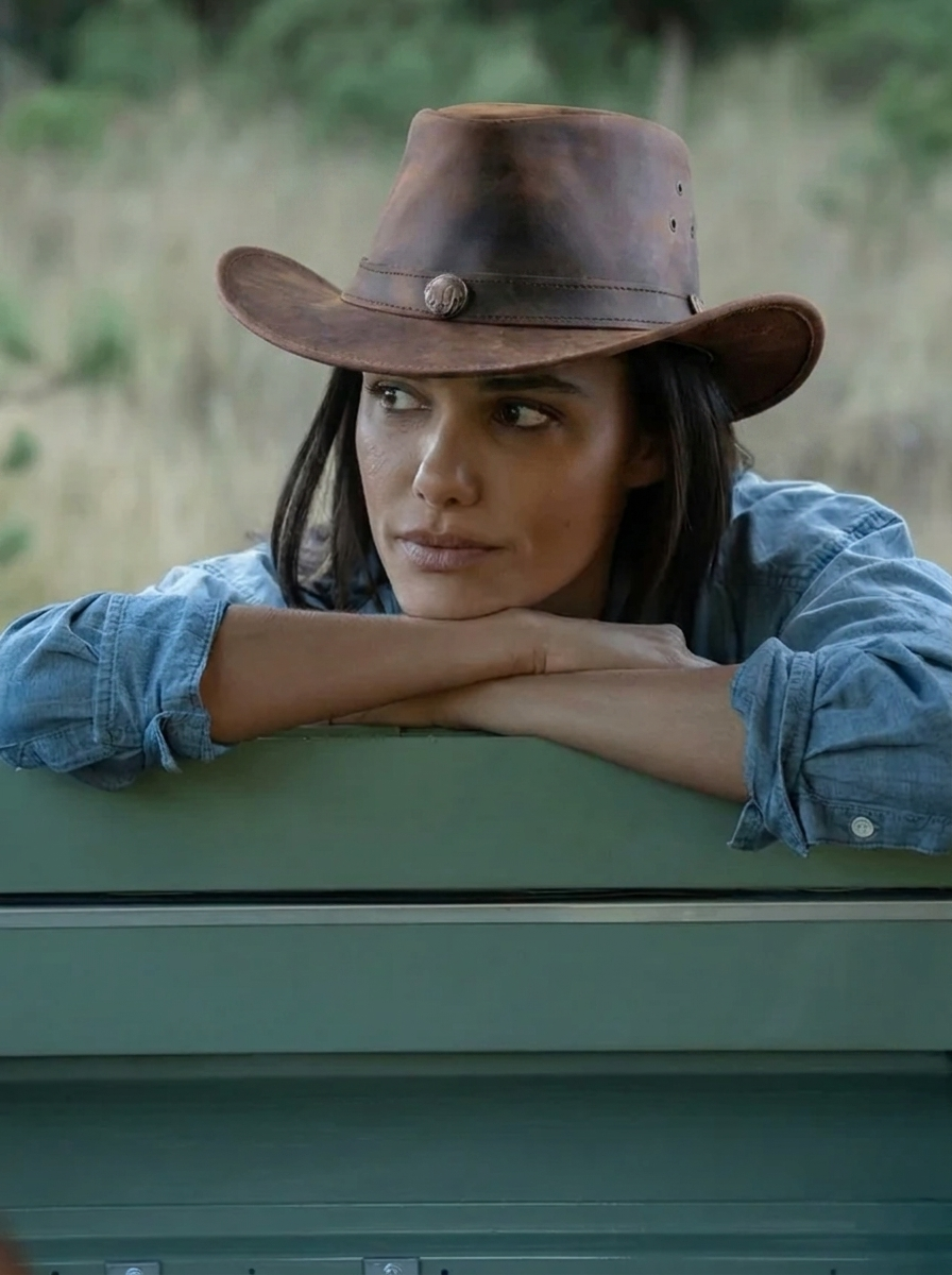 Jungle Hat | Dark Brown Cowboy Hat | Genuine Leather Western Hat